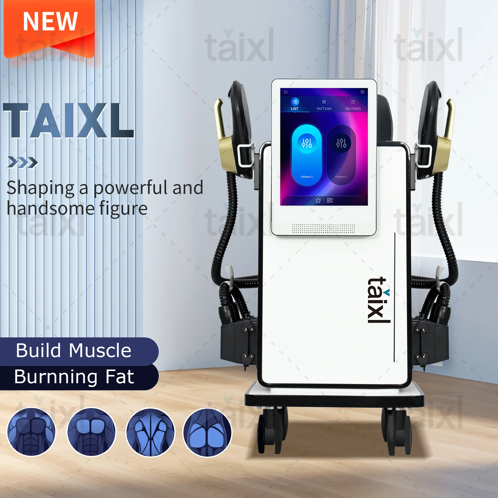 آلة TAIXL Nova NEO الاحترافية EMS PRO ULTRA RF EMS آلة نحت الجسم HIEMT محفز العضلات EMS 6500 وات