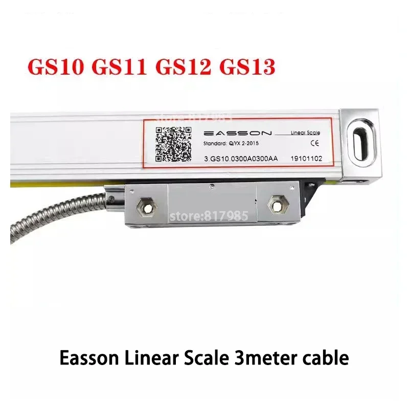 EASSON GS10 50 100 150 200 250 300 350 400mm 0.005mm Linear Scale for Lathe Digital 5um Encoder