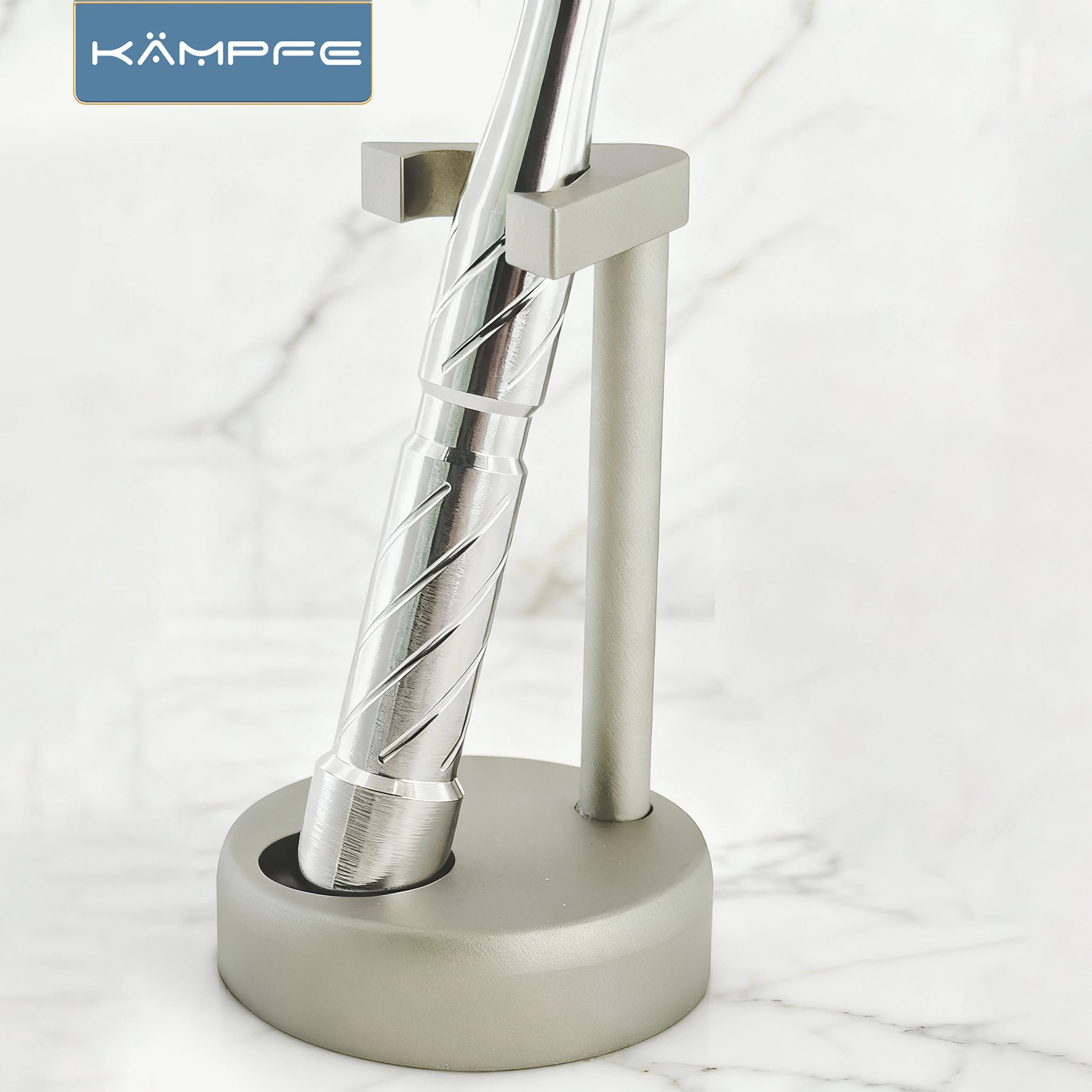 KAMPFE Safety Razor Stand, Men's Aluminum Alloy Shaving Razor Base Holder