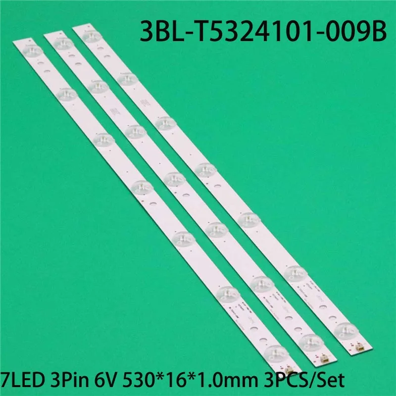 3PCS New TV Illumination Bars 3BL-T5324101-009B 1027342570 Backlight Strip For CCE LT28G LT29D LT29G Bands Rulers Array Planks