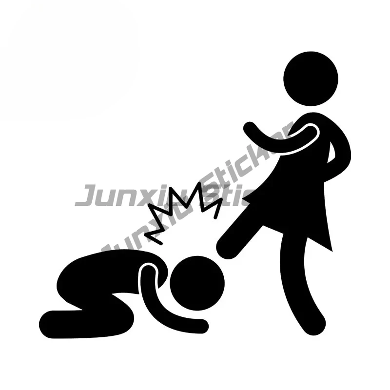 

Prohibition of Domestic Violence Car Stickers Motorcycle Personality Vinyl Decal Amusing Scratch-Proof Street Signs