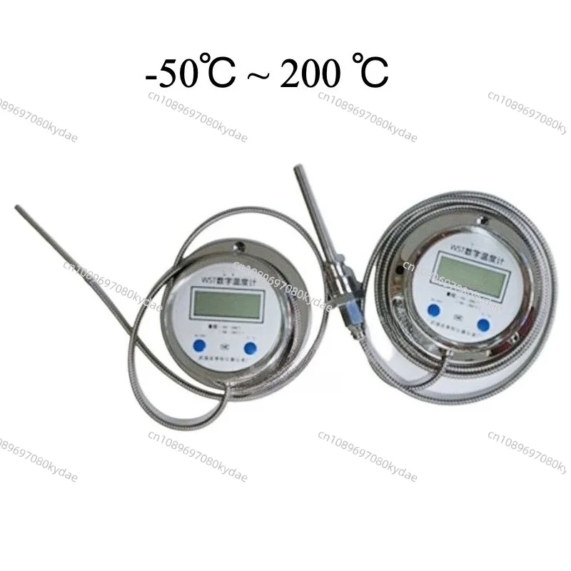 WST/DTM491 Stainless Steel Thermometer 3m Capillary Cable Temperature Gauge C/F Dual Display