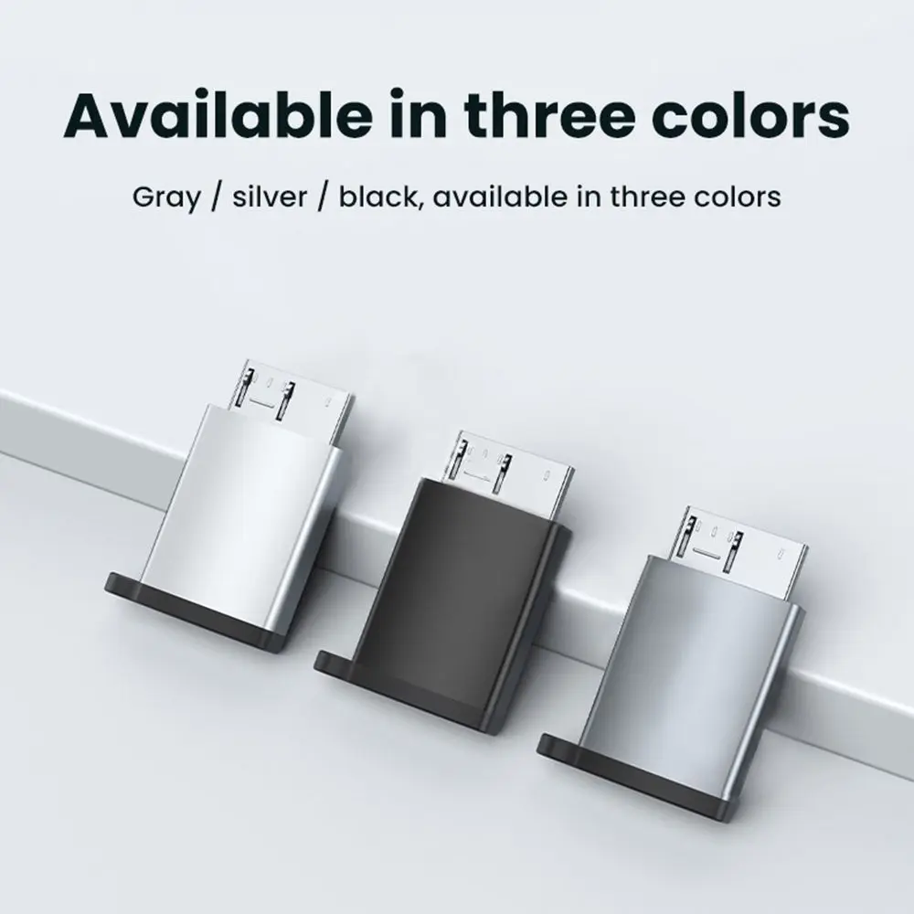 سبائك الألومنيوم المحمول القرص الصلب HDD USB C إلى USB 3.0 مايكرو B محول أنثى إلى ذكر نوع-C OTG محول لسامسونج Note3 S5