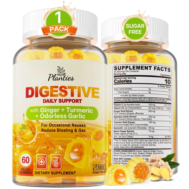 

Гадestive Enzymes, Cleaning Candida, органические травяные пробиотические добавки без гмо, экстракт виноградных косточек, 60 вегетарианских капсул