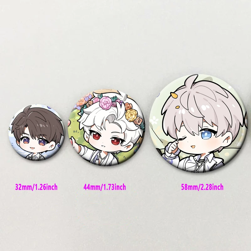 لعبة الحب ودبابيس الفضاء العميق Q نسخة شخصيات كرتونية شارة Xavier Zaynie Sylus Rafayel دبابيس لحقيبة الظهر هدية إكسسوار