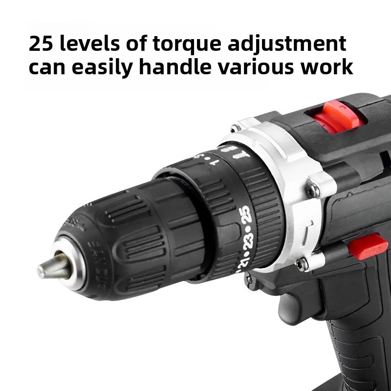 3 Functions Lithium Battery Charging Drill Drilling Screw Impact