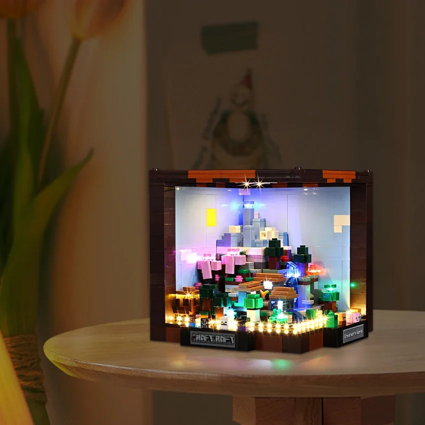 

No Model LED Lighting Set Suitable for LEGO Minecraft The Crafting Table 21265(Excluding Building Blocks)