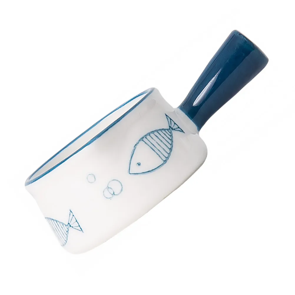 1Pcs Ceramic Milk Pot Premium Material Long Term Use Convenient Clean Multi Purpose Pouring Cup Coffee Tea Juice