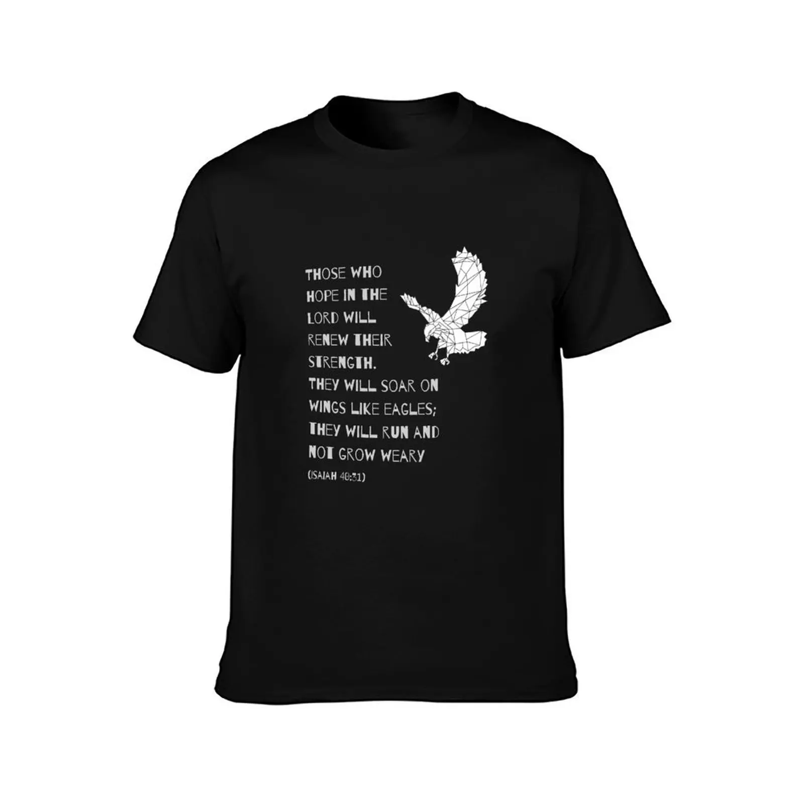 Soar on Wings like Eagles T-Shirt Breathable Sportswear for Men T-Shirt
