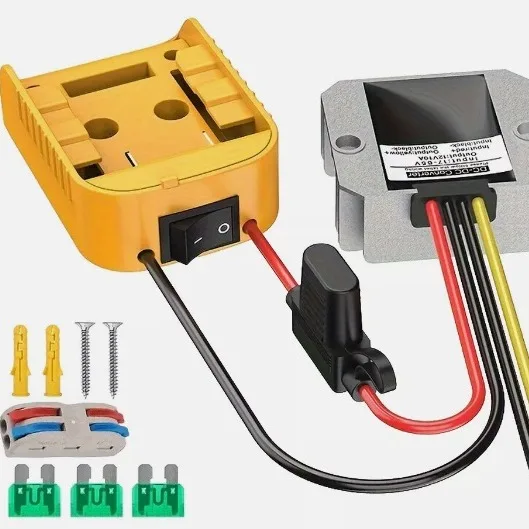 

Адаптер для литиевой батареи серии DeWalt DCB 18 В 20 В с понижающим преобразователем постоянного тока