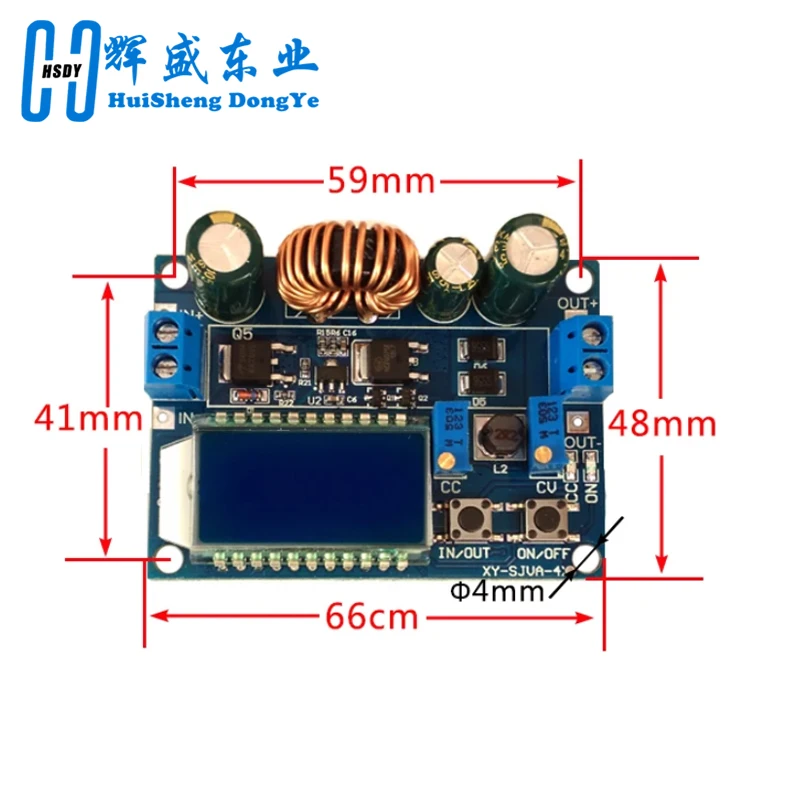 35w dc 5.5-30v a 0.5-30v display lcd digital automático step up down buck boost conversor módulo de fonte de alimentação placa ajustável