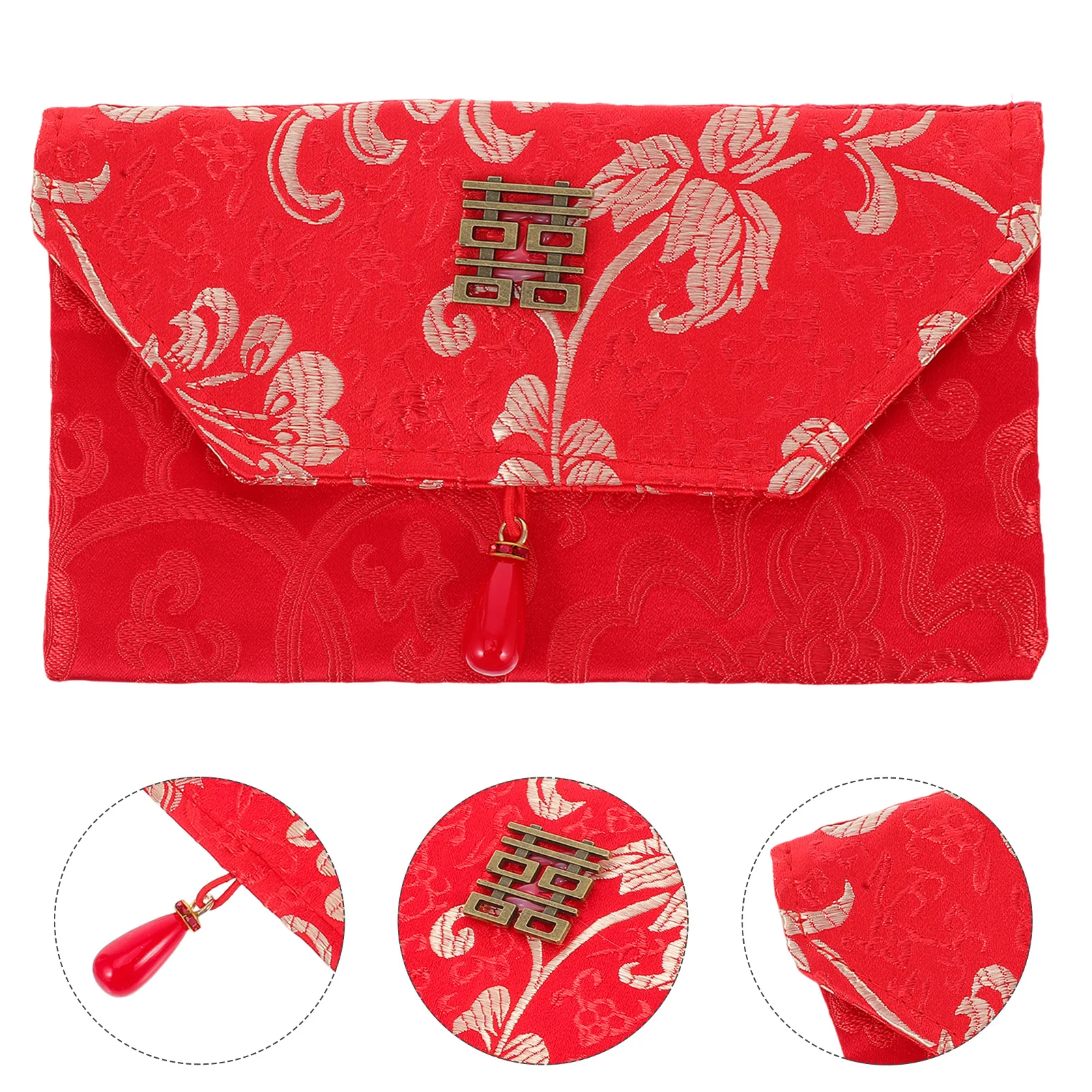 Red Envelopes Chinese Wedding Style Lucky Money Hong Bao Card Envelope for Lunar New Year Birthday Celebration