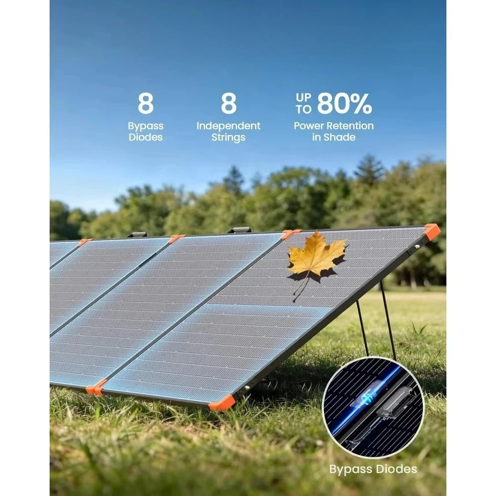 Applicable to 500W Portable Solar Panel 38V Foldable N-Type 16BB High Efficiency 25% IP68 Waterproof for RV Off-Grid Power Backu