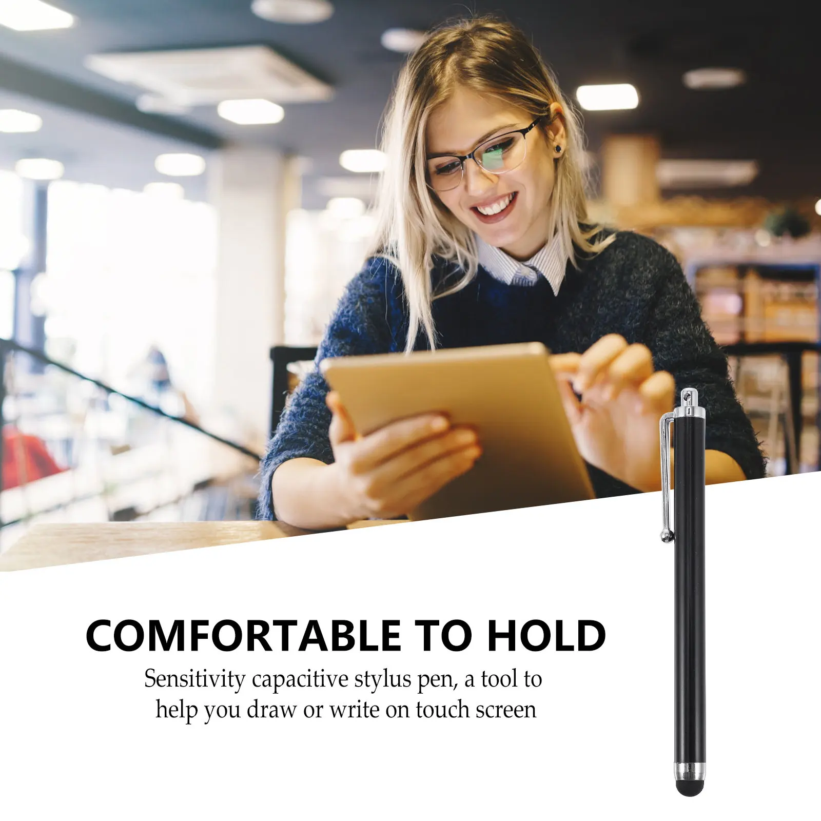 

20 шт. металлических емкостных стилусов с чувствительным к прикосновению управлением, универсальной совместимостью и сменными наконечниками для телефонов и планшетов