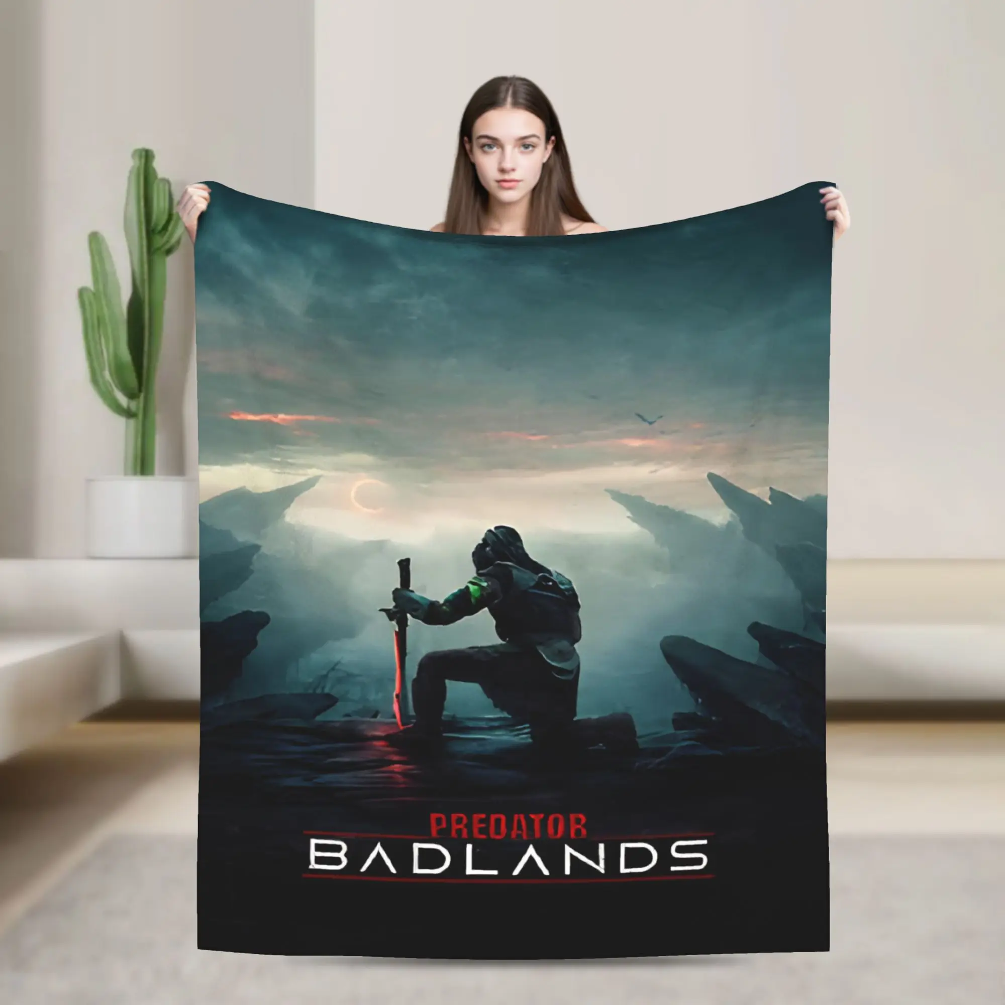 المفترس Badlands 2025 أفلام الفانيلا بطانية دافئة لينة رمي بطانية للمنزل ديكور السفر رقيق أريكة غطاء سرير