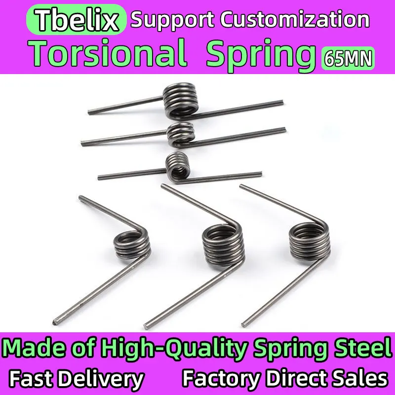 

Tbelix 5PCS 2.5mm Spring Steel V-Shaped Coil Torsion Spring Tools 60 90 120 180 Degree Spring Clip 3 Laps 6 Laps 9 Laps Coil