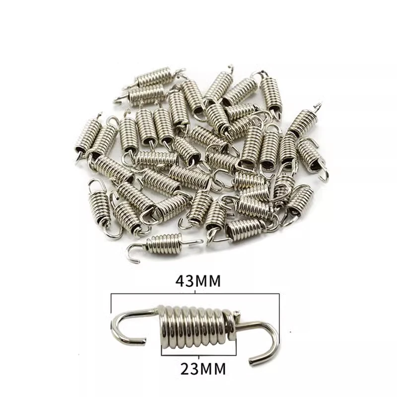 Universal 1 PCS Motorcycle Exhaust Spring Hooks Stainless Steel Exhaust Front Middle Link Pipe Rotatable Metal Springs