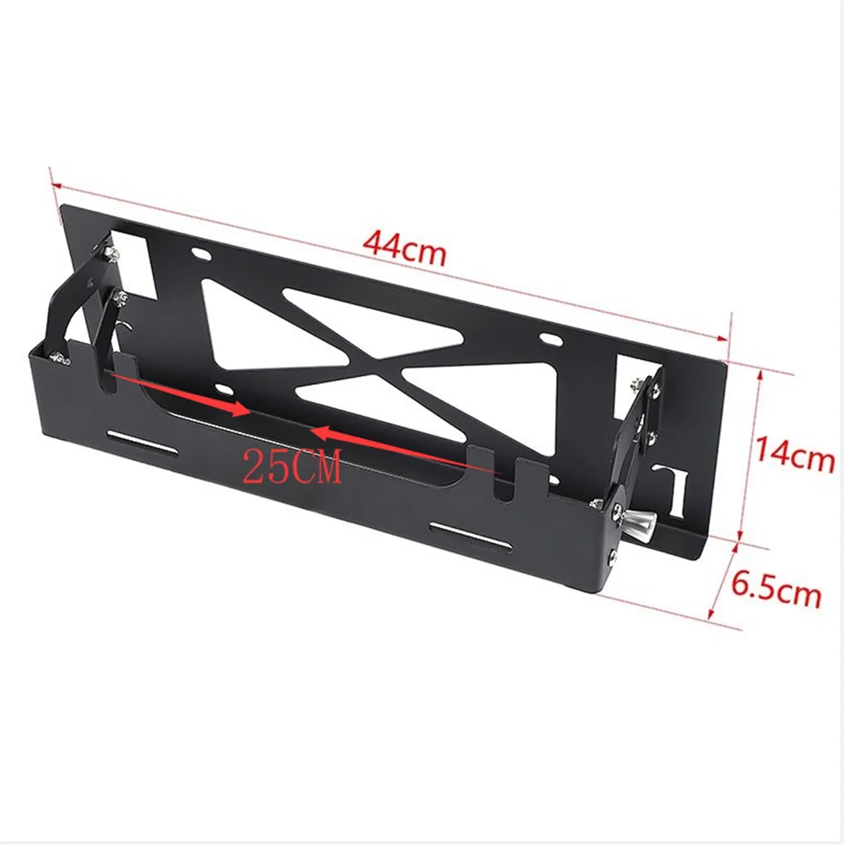 

T47C_For Jeep Wrangler Jk Jl Front License Plate Rack Move Up and Down
