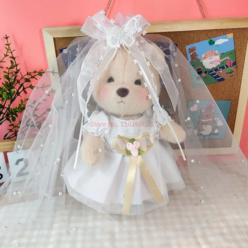 Clothes For 30cm Plush Toys Kawaii Plush Bear Doll Clothing Soft Bear White Brown Comfortable Cute Teddy Bear Kids Gift