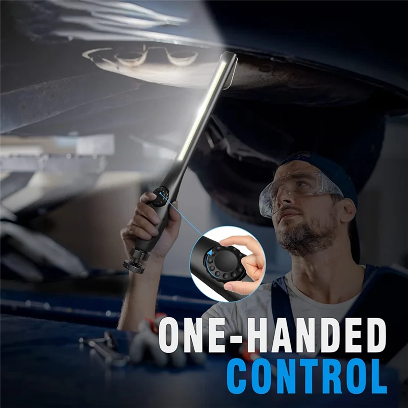 ABSF 2 Piece COB LED Flashlight Magnetic Work Light USB Rechargeable Torch Hook Lantern Inspection Light