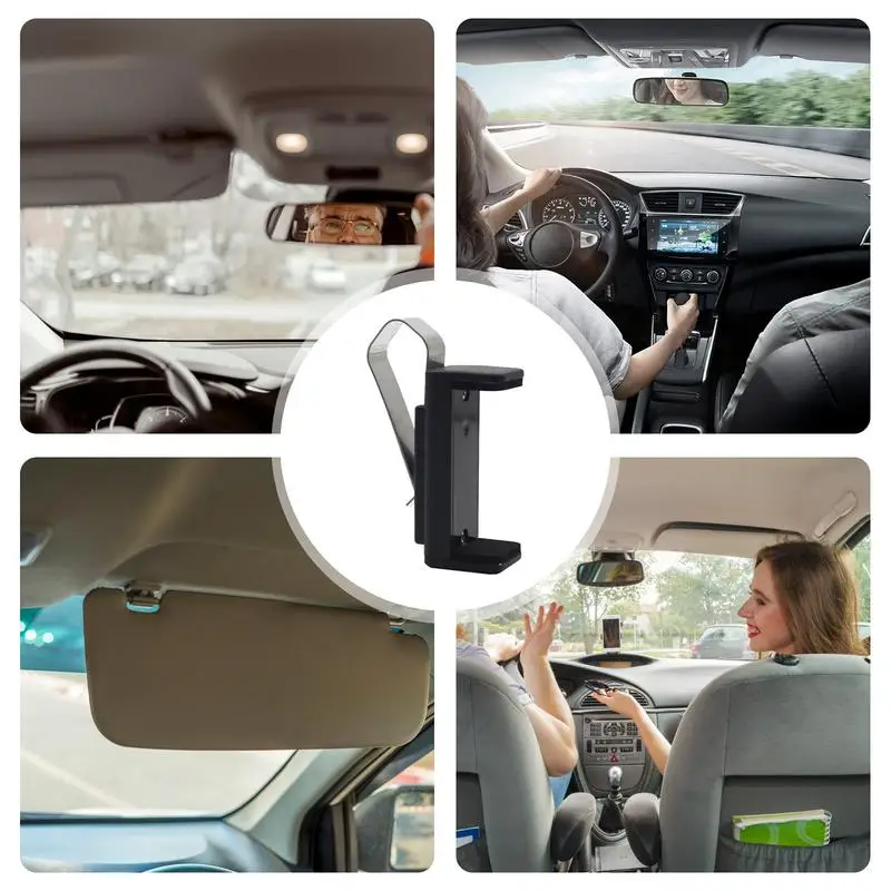 18x40x66mm Adjustable Car Sun Visor Clip Holder Garage Door Gate Remote Control Transmitter Garage Commands Key Fob Gate Control