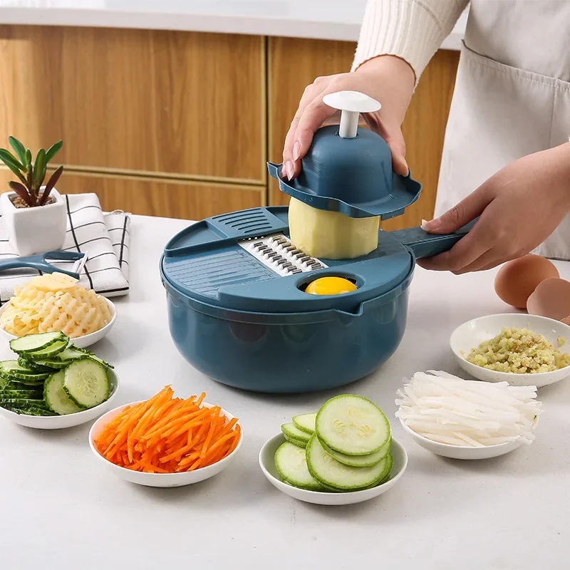 

Multifunction Slicer Cutter Set Salad Utensils Vegetable Chopper Carrot Potato Manual Shredder Kitchen Cooking Tools