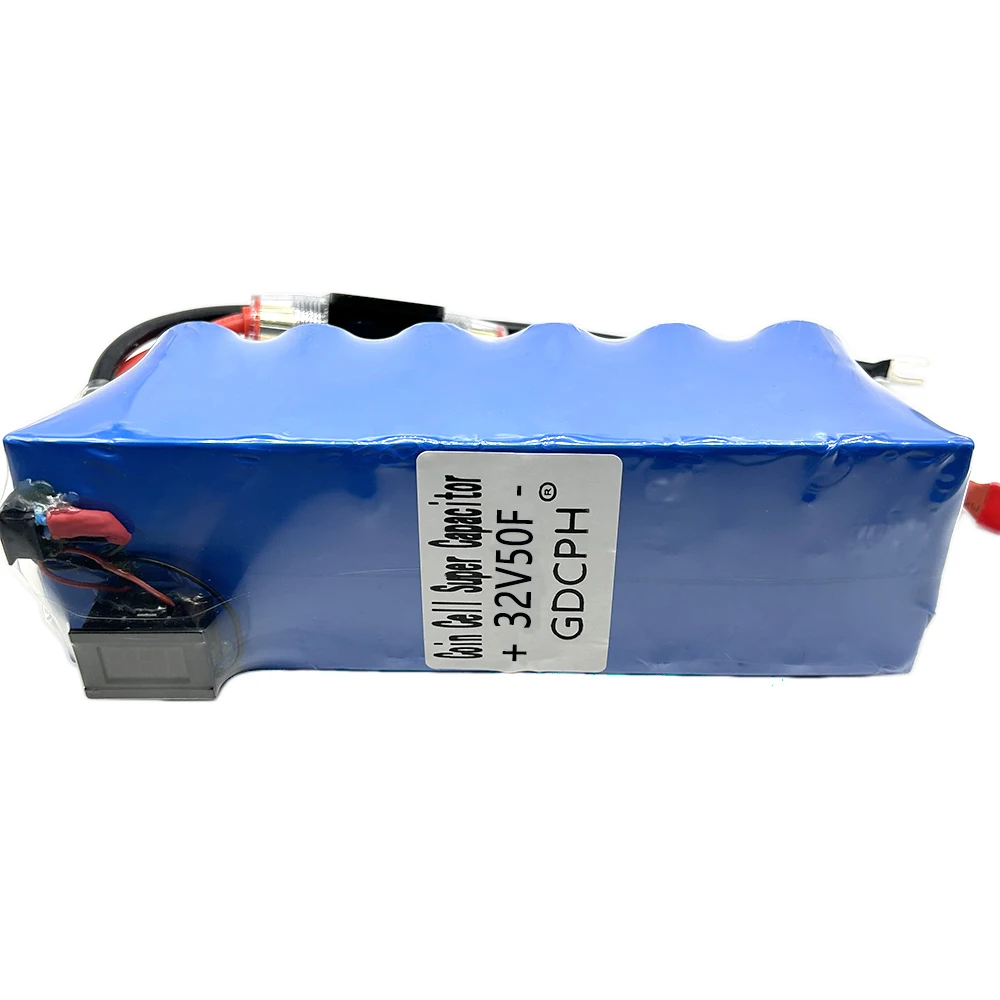 GDCPH Supercapacitor Módulo Retificador De Automóvel, Capacitor De Corrente Alta Com Voltímetro, 32V50F, 2.7V600F