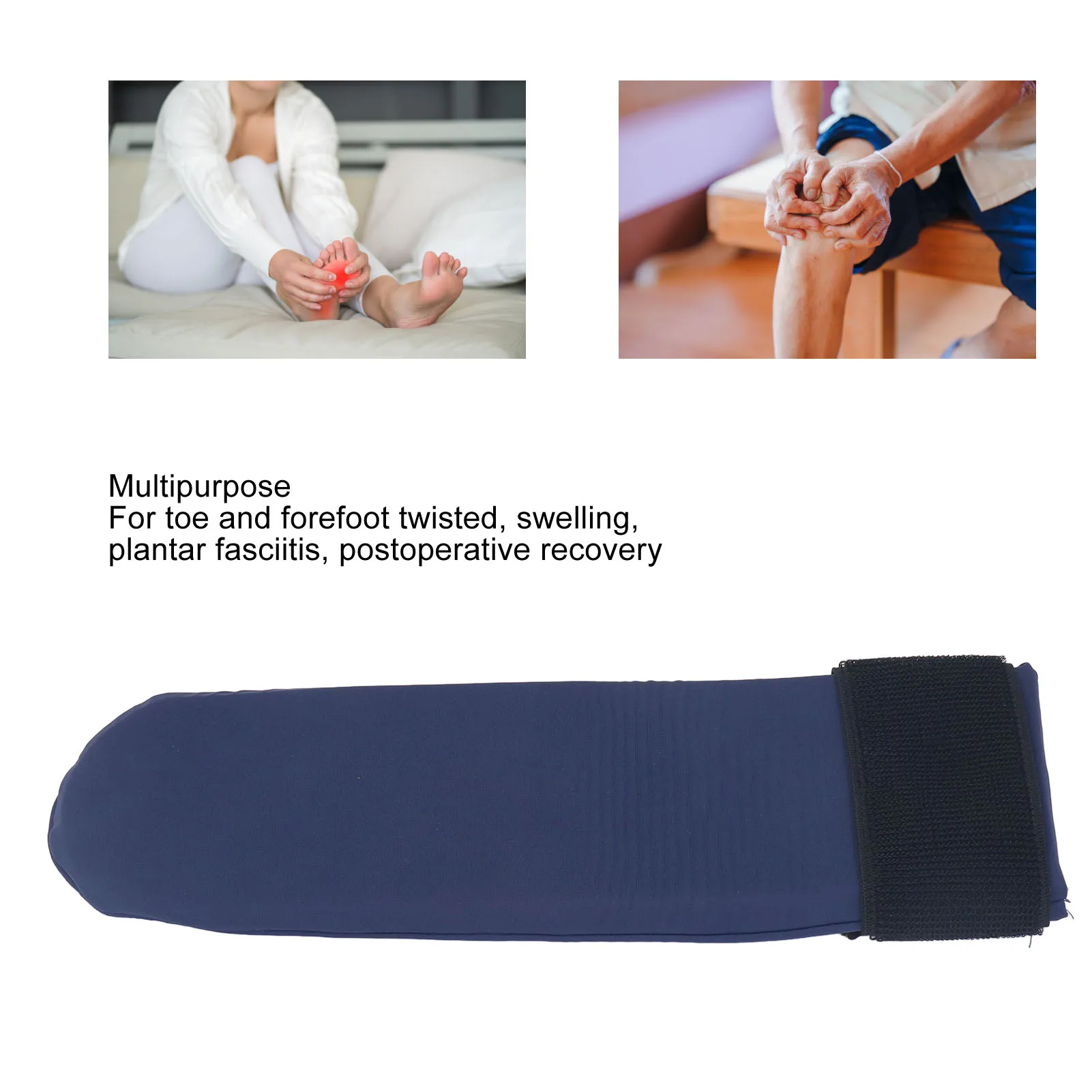 

Foot Gel Ice Pack Soft Cold Therapy Sock Comfortable Full Coverage Reusable Multipurpose Swelling Relief for Plantar Fasciitis