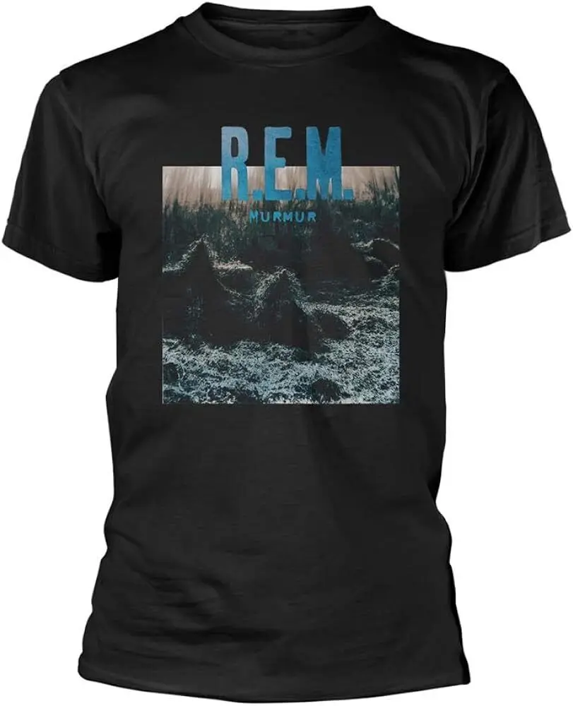 Officially Licensed R E M Murmur Mens Black T Shirt Classic