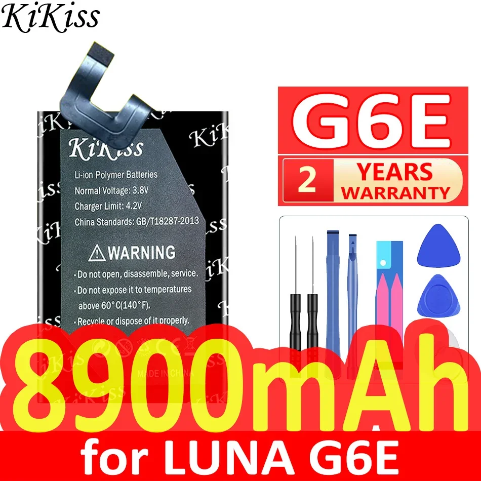 

For LUNA G6E Mobile Phone Battery, 8900mAh Extended Battery Life