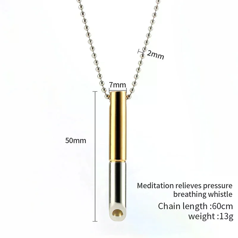 Collier anti-stress et anxiété, outil de respiration de pleine conscience, pour le soulagement et l'aide au sevrage