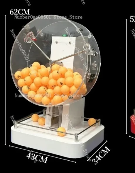 50-100 Ball Electric Automatic Bingo Cage Lucky Game Playing Machine Hot Selling Electric Acrylic Lottery Machine