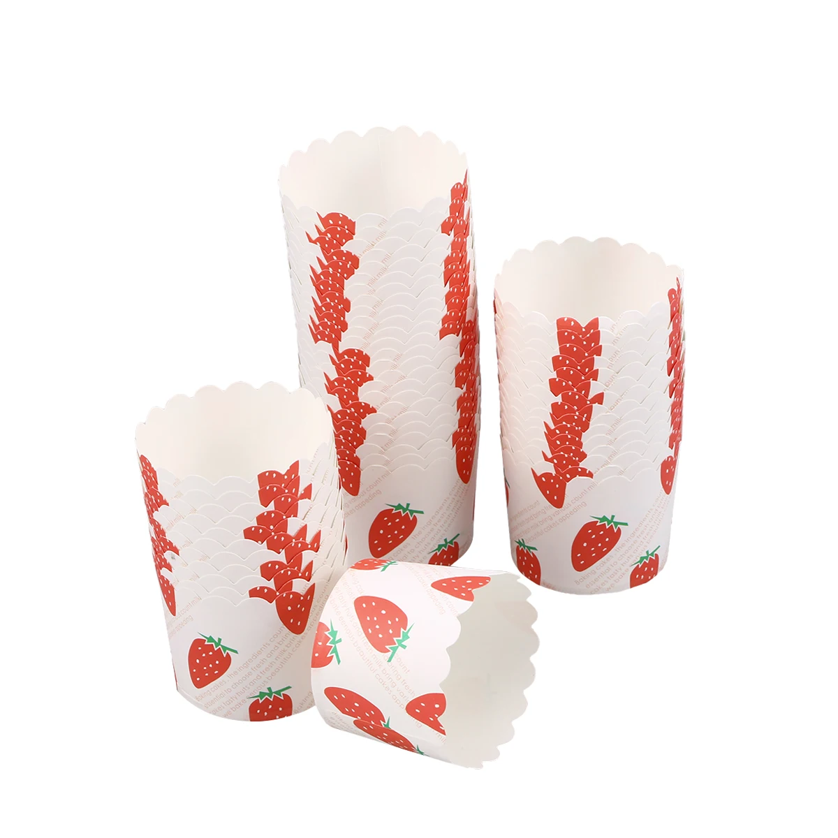 

50 pcs Cake Cup Paper Heat Resistant Pe Coated Non-Stick Muffin Liners For Baking Cupcakes Birthday Wedding Shower Dessert