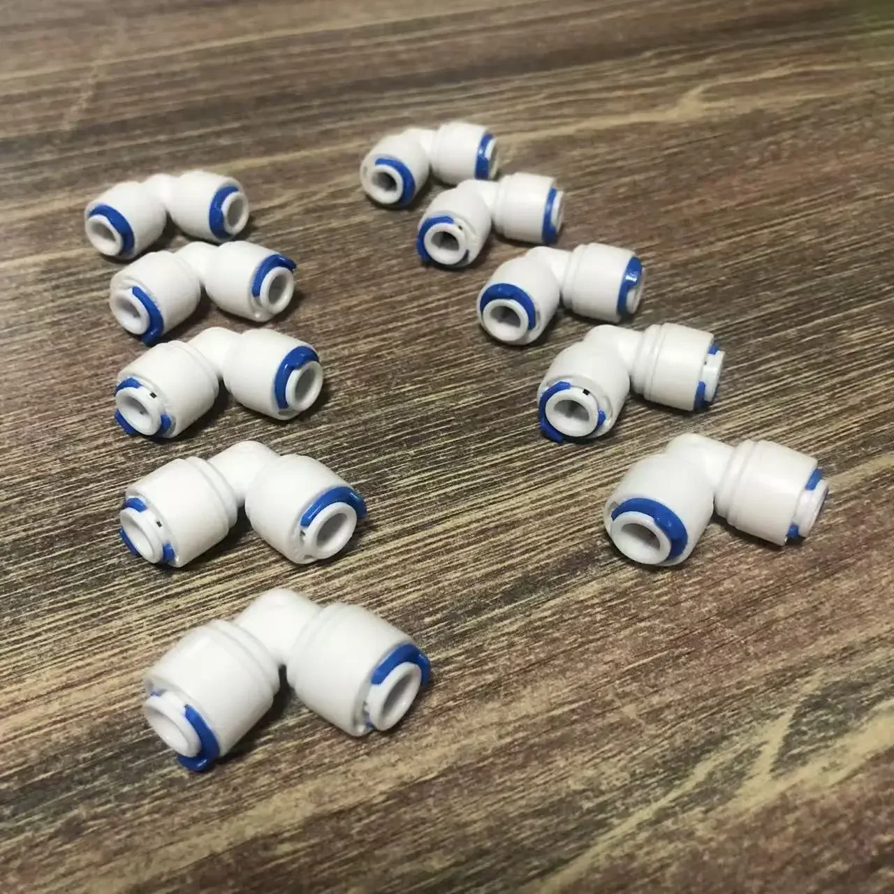 1/4 inch Tube to 1/4 inch Tube Push Fit Elbow Quick Connect for RO Water System Set Of 10