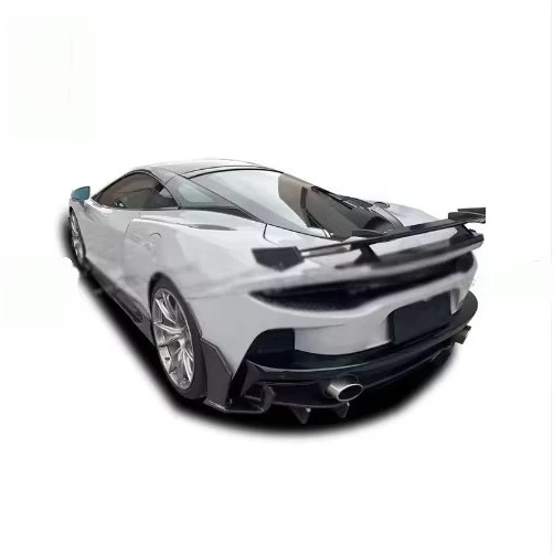 Front Lip Splitter Rear Diffuser Engine Cover Ducktail Spoiler Dry Carbon Fiber Bodykit for GT