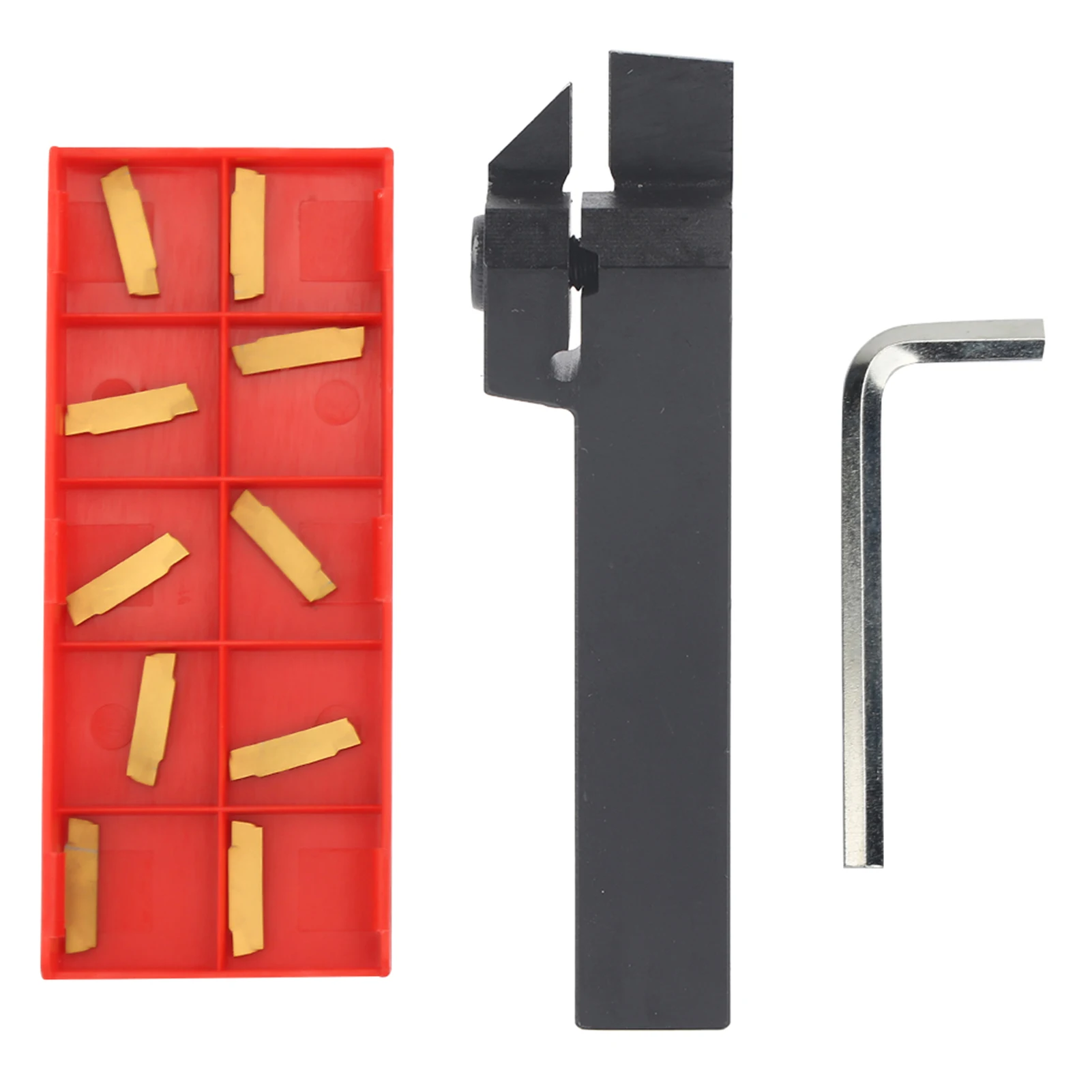 

Turning Tool Holder MGEHR1616‑2 100mm CNC Lathe Turning Tool Holder MGMN200‑G Inserts +Wrench