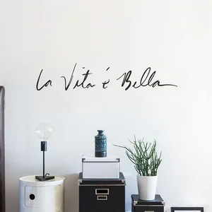 Stiker Dinding Gaya Nordic Minimalis Modern Ruang Tamu Studio Cermin Kosmetik Dapat Dilepas Dekorasi Rumah Stiker Huruf 10 stiker dinding nordik penjualan terbaik - №