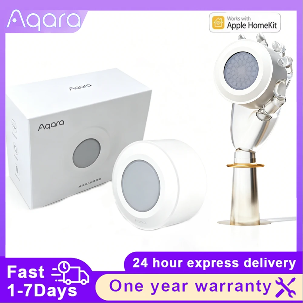 

Датчик присутствия человека Aqara High Precision Zigbee 3.0, беспроводной датчик движения, умный дом, работает с приложением HomeKit