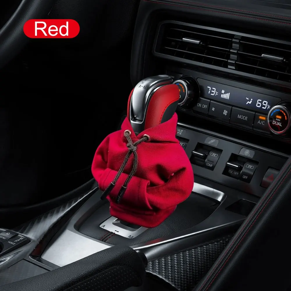 6/2-Piece Set of Car Gear Shift Cover Hooded-Style Interior Accessories, Soft and Comfortable, Suitable for Gear Shift Handle, Handbrake, and Shift Lever Head, Protects from Wear and Tear, Halloween and Christmas Gifts