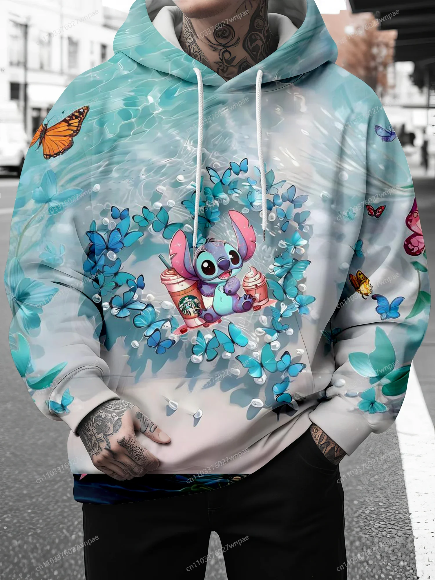 

Global-hot Stitch hoodie: 3D-print magic, soft cozy sport-casual, classic cute, gift-ready unisex adults kids