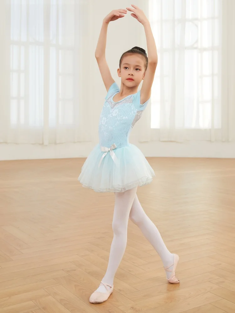 2025年新作ダンスファンダム純綿バレエダンス衣装子供用練習着プリンセススタイルパフォーマンスドレス女の子用