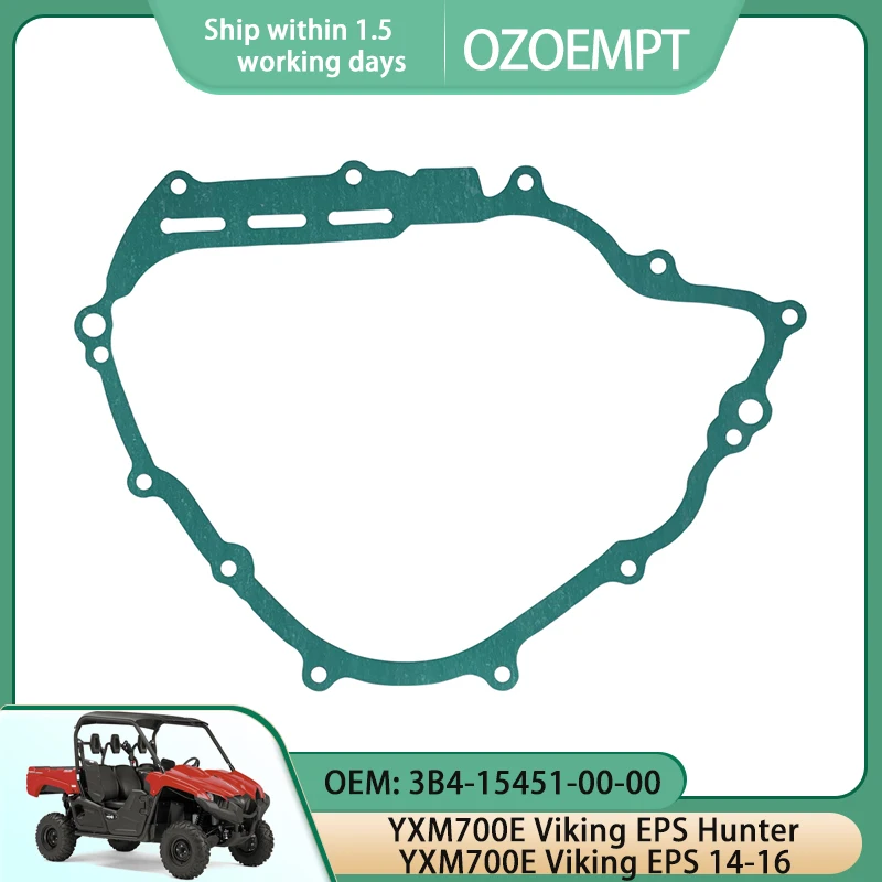 

OZOEMPT Engine Cylinder Crankcase Repair Gasket Apply to YXM700E Viking EPS Hunter YXM700E Viking EPS 14-16