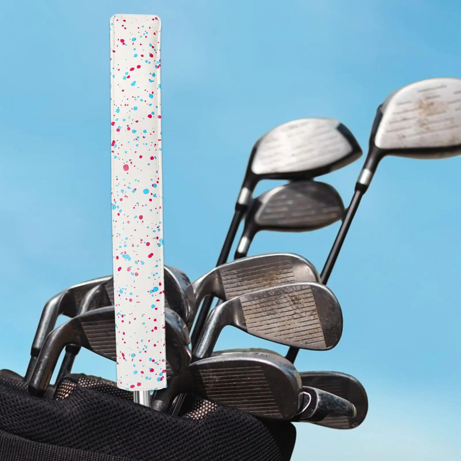Golf Alignment Sticks Cover PU Rod Protector for Aiming Exercise Accessories