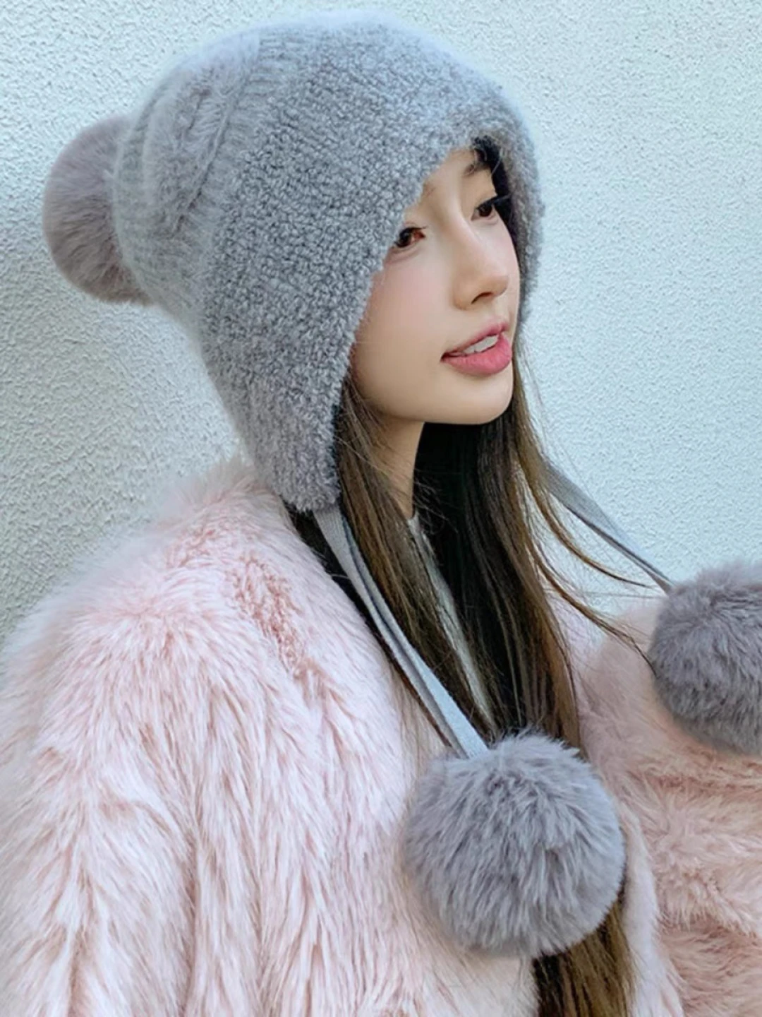 

Women's Winter Korean Style Internet Celebrity Hat Windproof Cat Ears Knitted Trendy Design Cute Commute Road Super Matching
