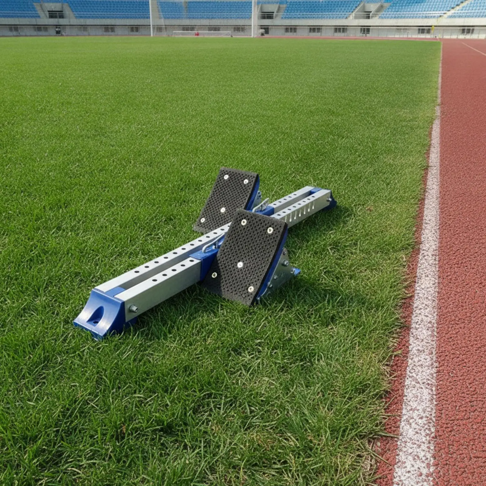 Professional Track Lane Marker Sprinting Starting Block Adjustable Design for Athletics Stance Training