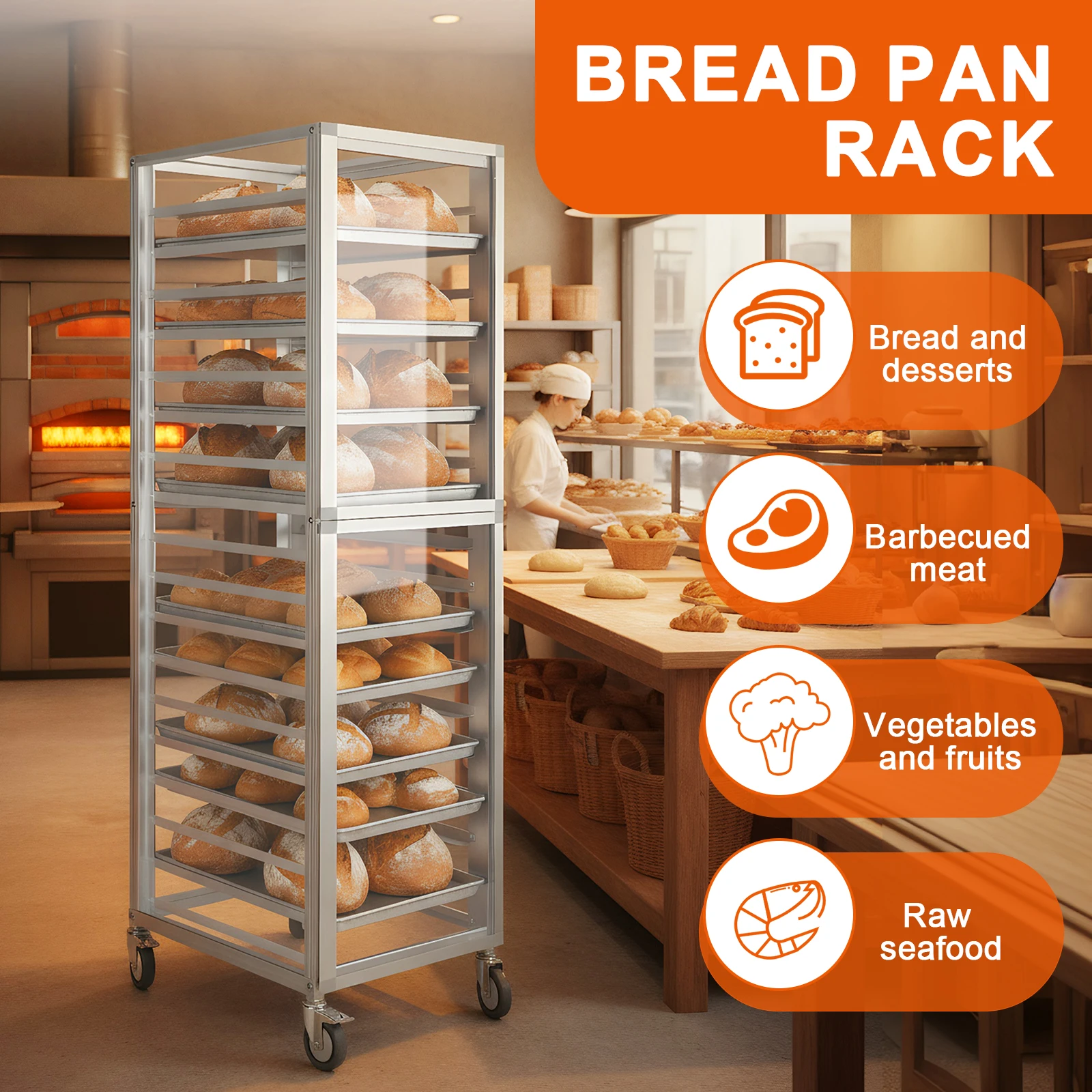 18 Katlı Ticari Fırın Rafları - Kitchen Baking Cart incelemesi ve fiyatı