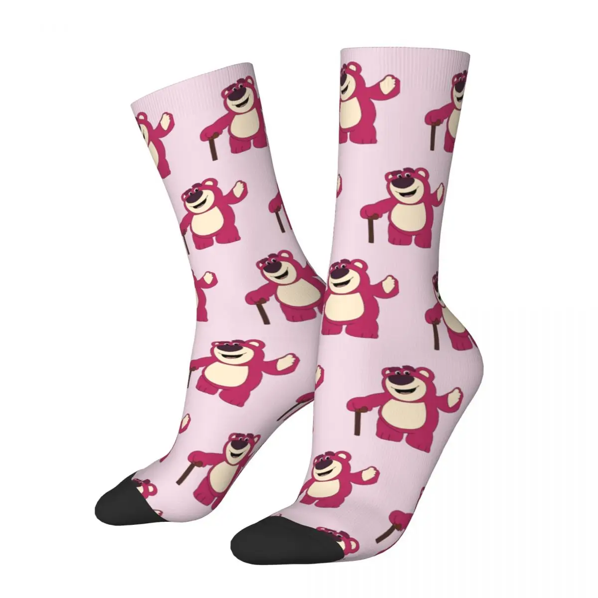 

Harajuku Girl Lotso Toy Story Theme Socks Product Middle Tube Socks Comfortable Best Gifts