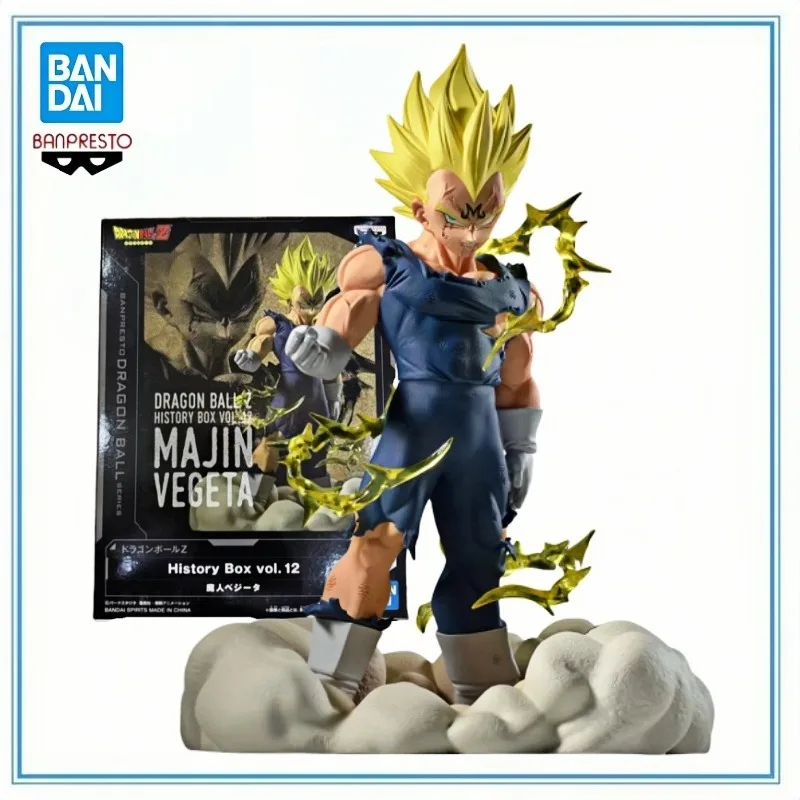 

BANDAI in Stock Genuine BANPRESTO History Box Vol.12 Dragon Ball Z Majin Vegeta Anime Action Figures Model Collectio Toy Gifts
