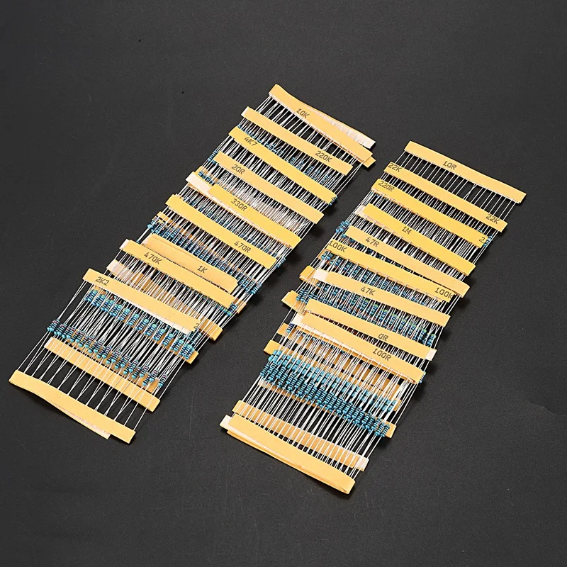 525 Pcs/Lot 17 Values 1% Resistor Kit 1/4 Power Carbon Film Resistor Assortment Kit
