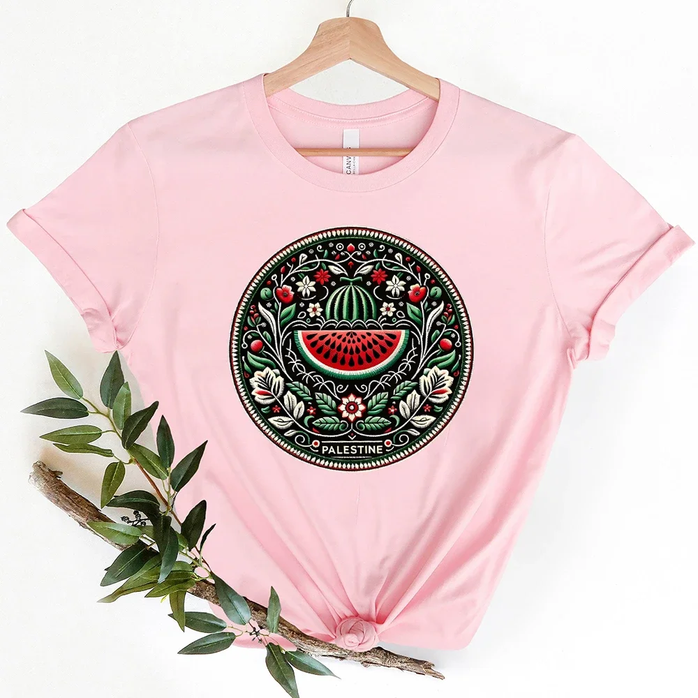 Funny Watermelon This Is Not A Watermelon College T-shirts Love and Peace Printed Clothing Graphic Tee Tops Women Men Clothing